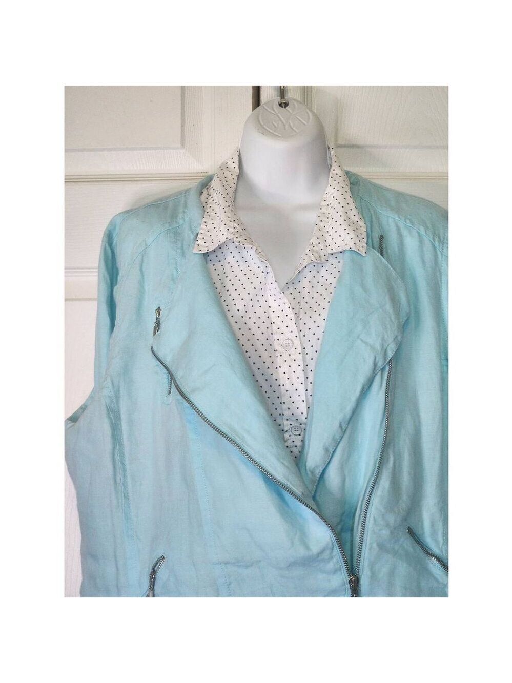 Chico's Turquoise Jacket - Picture 2 of 8